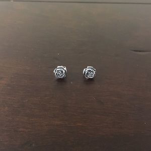 James Avery rose bud earrings